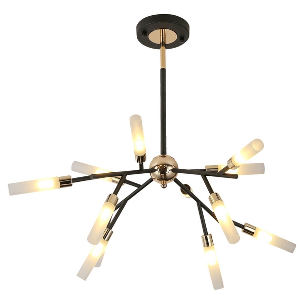 Большая потолочная люстра IP21 Lussole Loft Astoria LSP-8332-69450