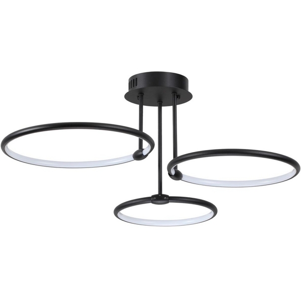 Люстра потолочная Lumion Ursula 6506/66CL-55206 LEDIO черный LED 66W 4188Лм 3000-6000K с пультом ДУ 220V