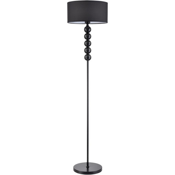 Торшер Lumion Tapia 8078/1F черный, металл/текстиль E27 1*60W 220V