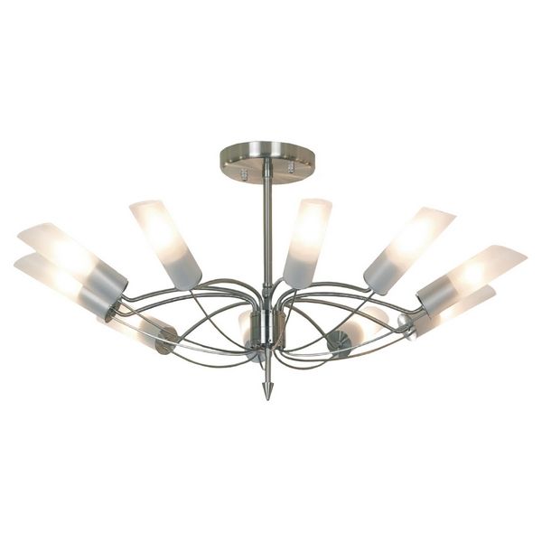 Большая потолочная люстра IP21 Lussole Lano LSA-2813-10-24602