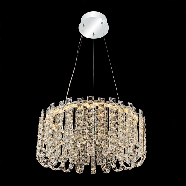 Подвесная люстра хрусталь светодиодная Lussole Napa LSP-7266