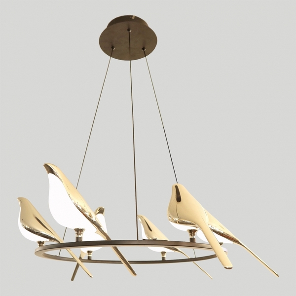 Люстра LED подвесная птички Lussole LSP-8641-05021