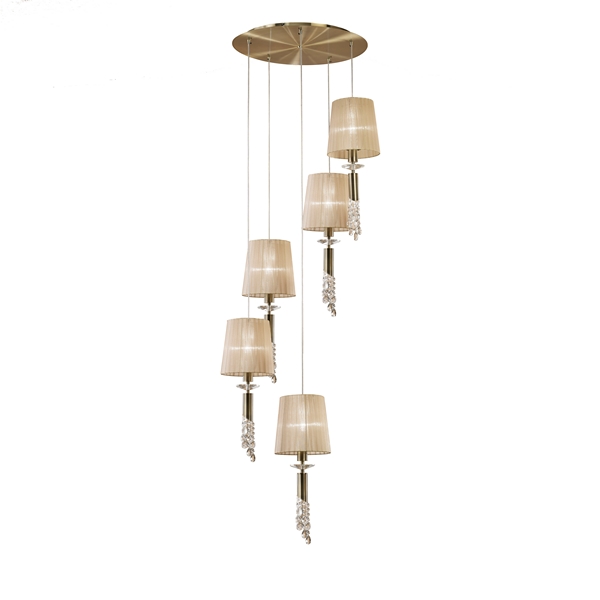 Каскадный подвесной светильник Cuero Mantra Tiffany 3877-56183