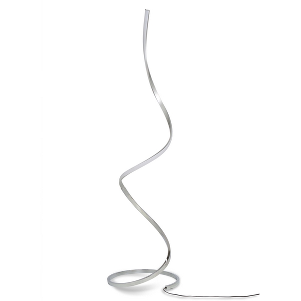 Изогнутый торшер с диммером светодиодный в виде спирали Mantra Nur 5001-46874