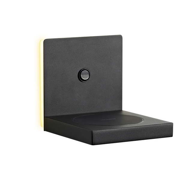 Настенный светодиодный светильник с выключателем и беспроводным ЗУ и с полкой IP20 Mantra Zanzibar 6755-44352