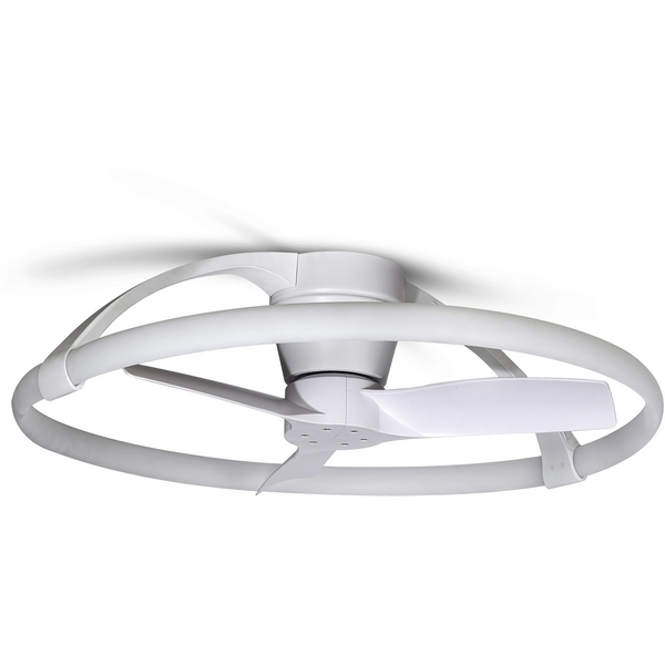 Потолочная люстра светодиодная с вентилятором пультом и управлением смартфоном голосовым регулировкой цветовой температуры Mantra Nepal 7801-82532 (Умный дом)