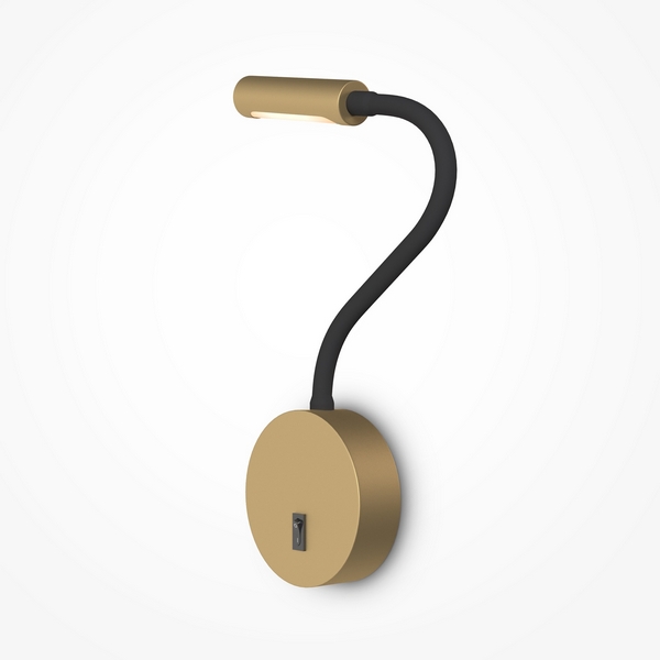 Настенный светильник на гибкой ножке для чтения (бра на гибкой ножке) Stem 3000К 3Вт IP 20 LED Maytoni Technical C035WL-L3MG3K-89241