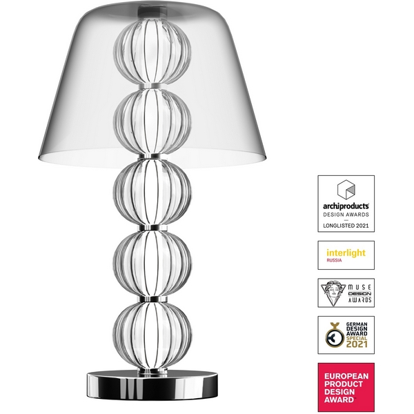 Настольная лампа светодиодная Maytoni Amulet MOD555TL-L9CH4K-44099 шарики