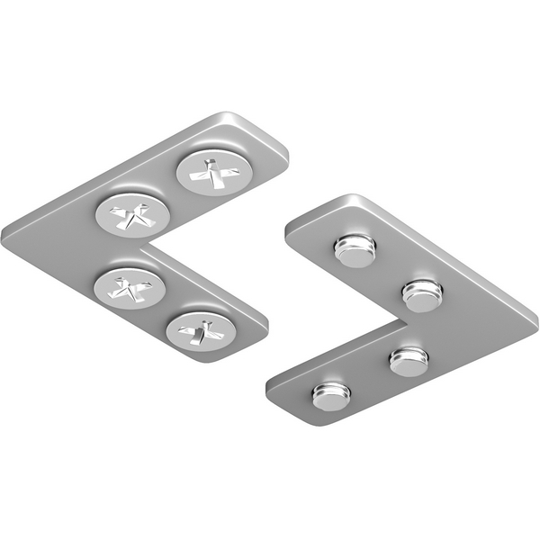 Соединитель угловой для шинопроводов Exility Gravity натяжного потолка, 2шт (магнитный) Maytoni Technical TRA034CL-SC-42S-49534