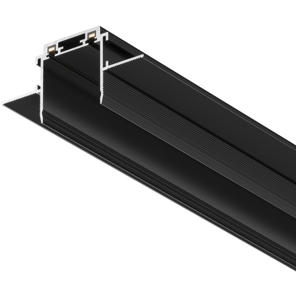 Шинопровод под гипсокартон 2м Radity встраиваемый черный (магнитный) Maytoni Technical TRA084MP-12B-50688