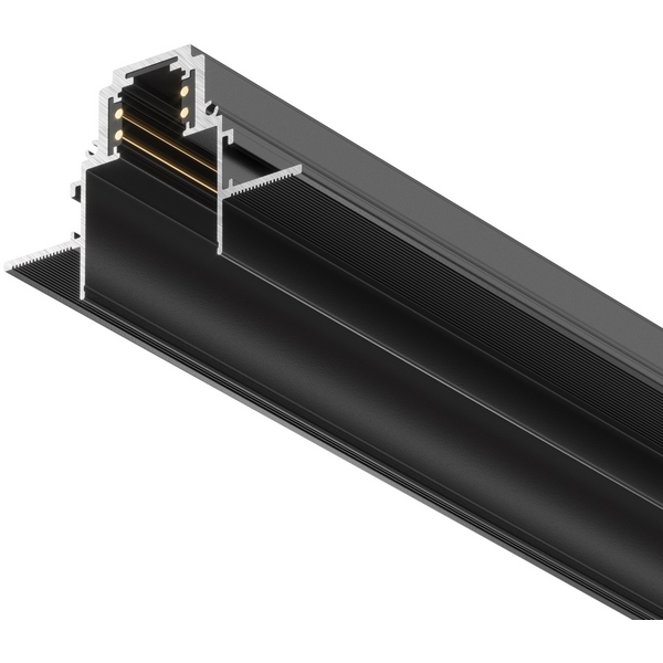 Шинопровод под гипсокартон 48V 2м S35 встраиваемый черный (магнитный) Maytoni Technical TRX004-222B-01497