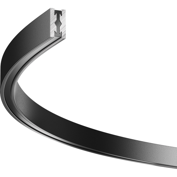 Шинопровод модульный подвесной магнитный 24V Flarity полукруг черный 65 см Maytoni Technical Busbar trunkings Flarity TRX154-SR-D650-B-98307