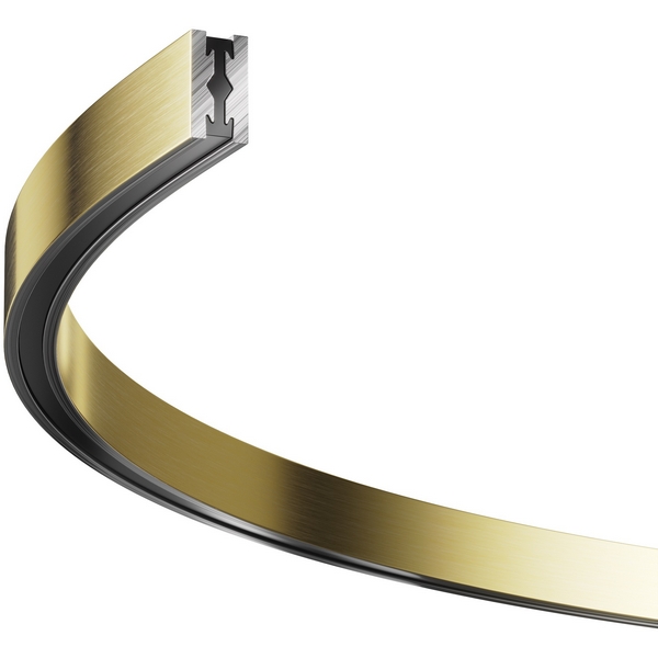 Шинопровод модульный подвесной магнитный 24V Flarity полукруг латунь 65 см Maytoni Technical Busbar trunkings Flarity TRX154-SR-D650-BS-66859