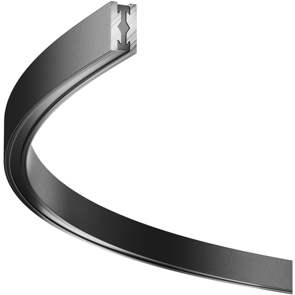 Шинопровод модульный подвесной магнитный 24V Flarity полукруг черный 80 см Maytoni Technical Busbar trunkings Flarity TRX154-SR-D800-B-66859