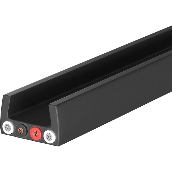 Гибкий шинопровод накладной/подвесной 48V гибкий 10м Elasity черный Maytoni Technical Busbar trunkings Elasity TRX160-1110B-66859