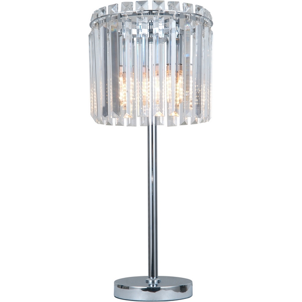 Настольная хрустальная лампа с выключателем Moderli Levi V10757-3T-84369