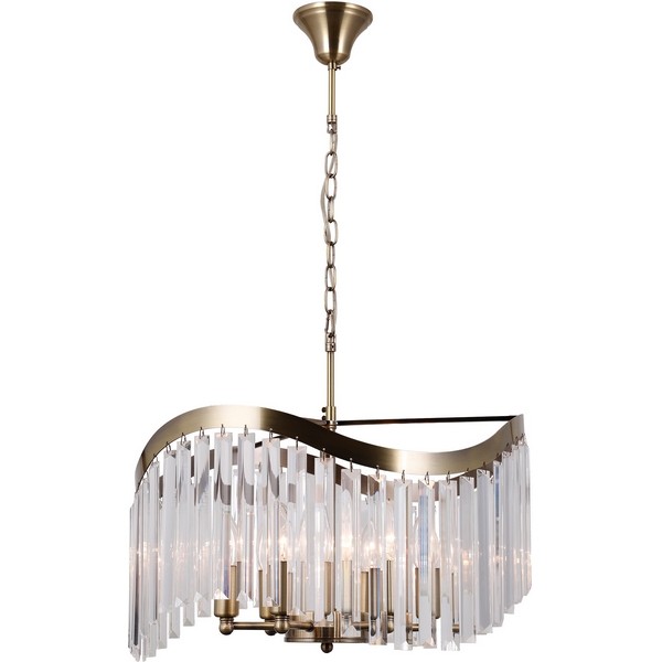 Подвесная люстра хрустальная Moderli Wave V10767-6P-83139