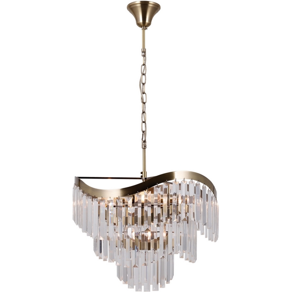 Подвесная люстра хрустальная Moderli Wave V10768-8P-83139