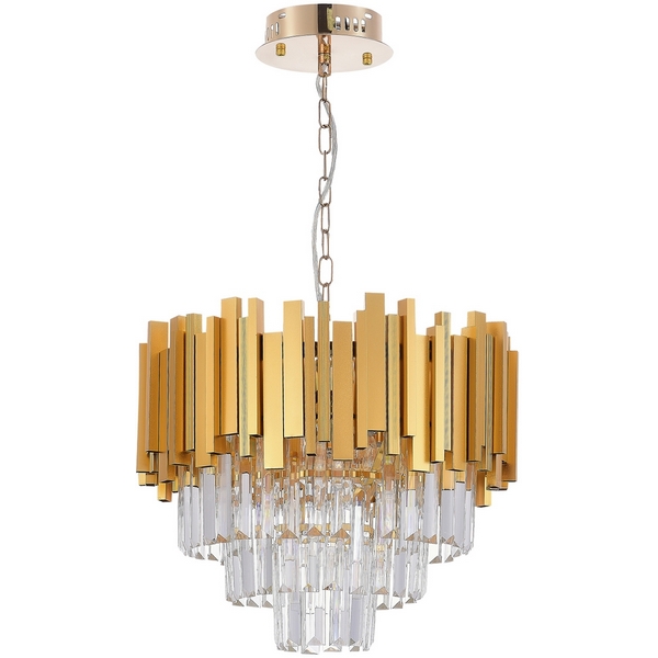Подвесная каскадная люстра Natali Kovaltseva Bellezza BELLEZZA 81427/5C GOLD-60336