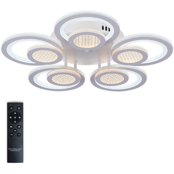 Потолочная люстра светодиодная Natali Kovaltseva Damask LED LAMPS 81169-23905 с пультом ДУ,200W, белый, LED