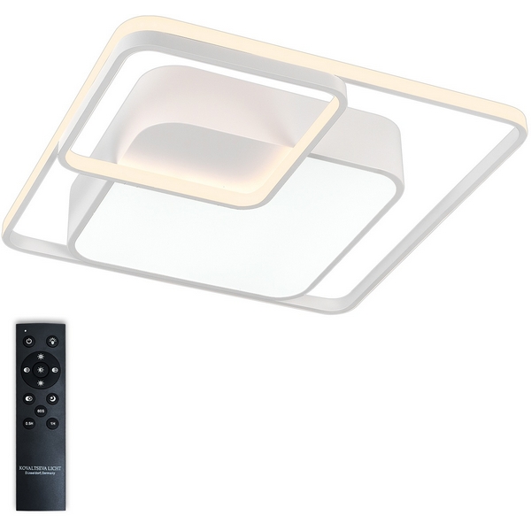 Потолочная люстра светодиодная с ПДУ, регулировка яркости цветовой температуры, ночной режим таймер Natali Kovaltseva 81038 81038/6C