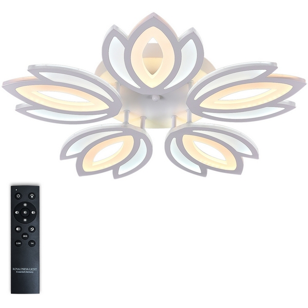 Потолочная люстра светодиодная с пультом ДУ, регулировкой цветовой температурой яркости LAMPS 81124 Natali Kovaltseva Led