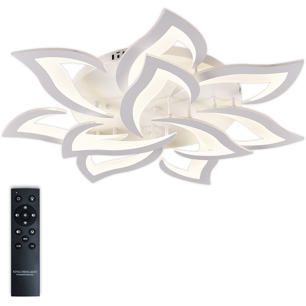 Потолочная люстра светодиодная с пультом ДУ, регулировкой цветовой температурой яркости LAMPS 81224 Natali Kovaltseva LED