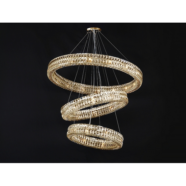 Подвесная люстра хрустальная Newport 10120 10124+22/S gold-50606 кольцо