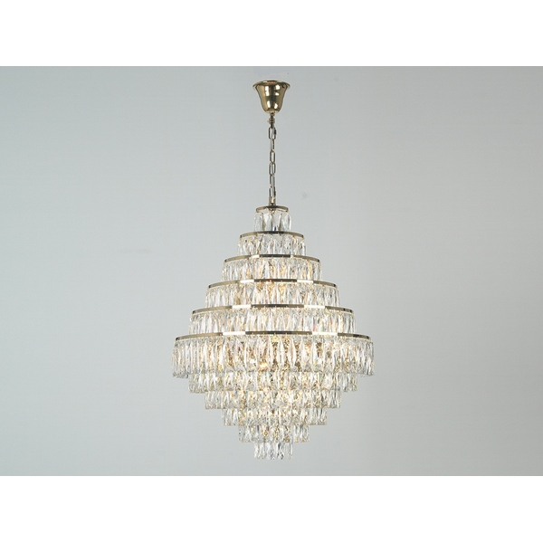 Подвесная люстра хрустальная Newport 10120 10125+15/C gold-19076