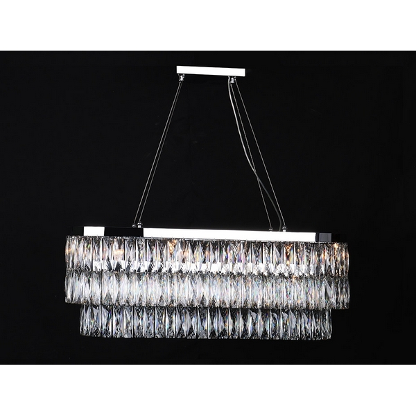 Каскадный подвесной светильник хрустальный Newport 10120 10128+6/S-39900