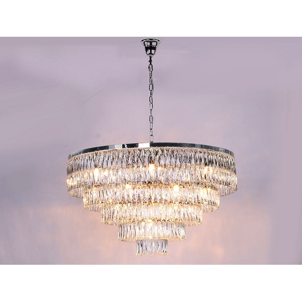 Подвесная каскадная люстра хрустальная Newport 10120 10129+17/C-12964