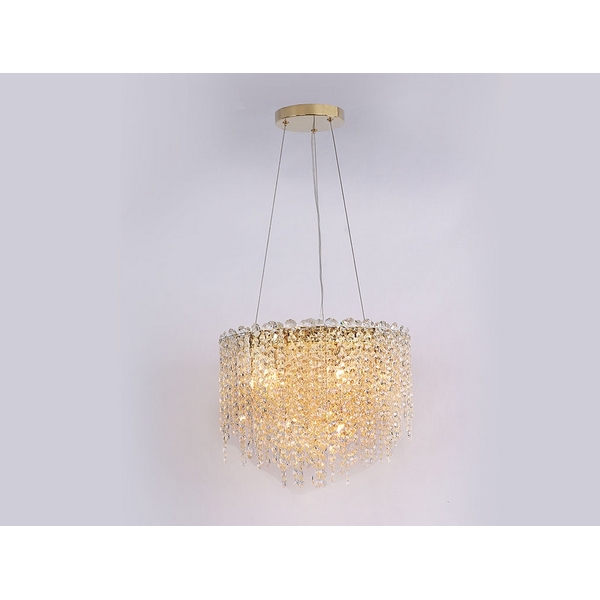 Подвесная люстра хрустальная Newport 10900 10909/C gold-72243