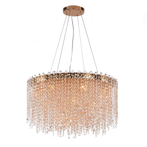 Подвесная люстра хрустальная Newport 10900 10918/C gold new