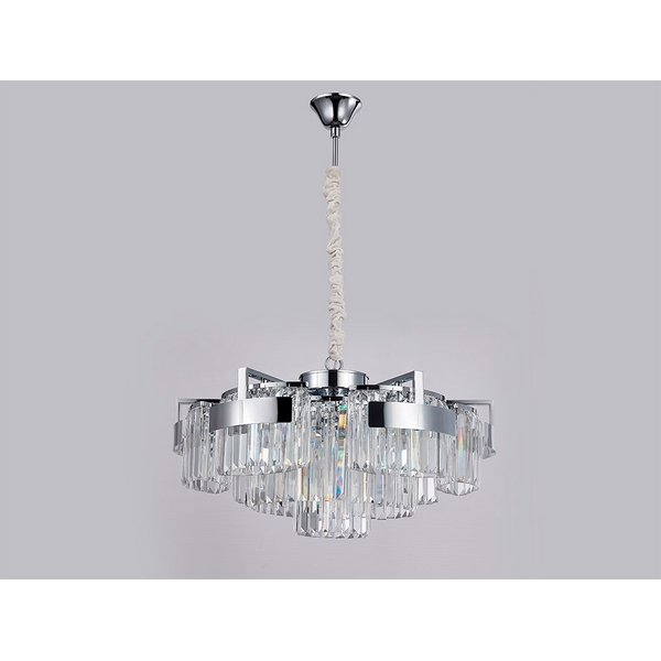 Подвесная люстра хрустальная 4356+3/C Newport 4350 chrome