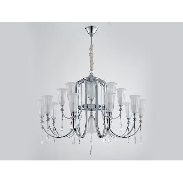 Подвесная люстра Newport 4800 4810+6/C chrome-50606 с подвесками