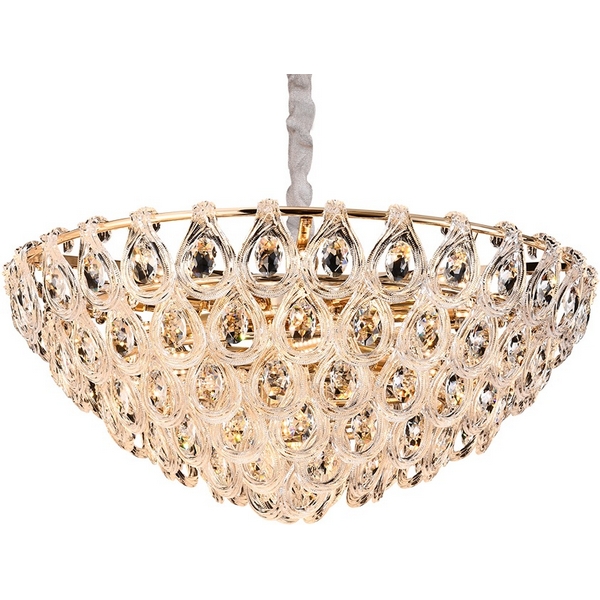 Подвесная люстра хрустальная Newport 5250 5259+4/C gold-69406