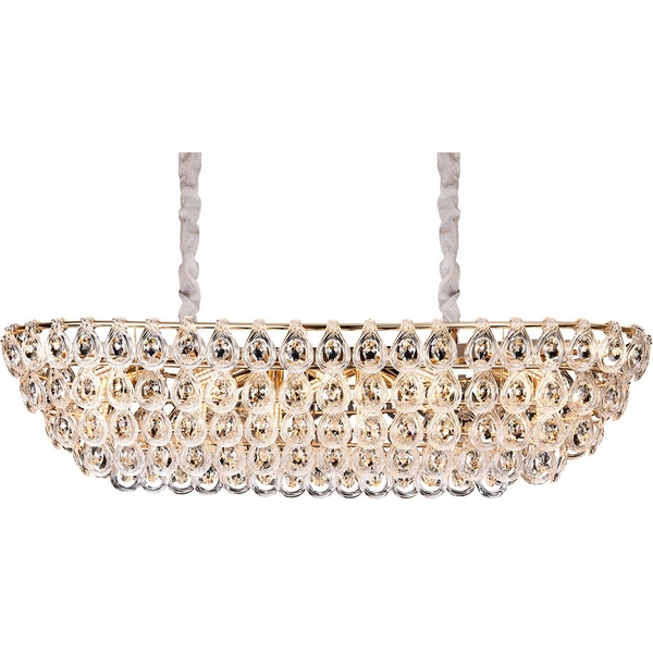 Подвесная люстра хрустальная Newport 5250 5259+9/S gold-69406