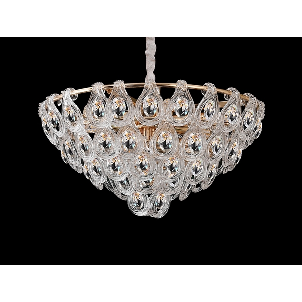 Подвесная люстра хрустальная Newport 5250 5259/C gold-76685