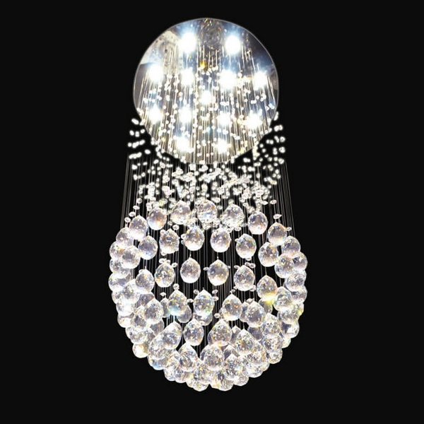 Длинная потолочная люстра Newport 8100 8113/230-15806 шарики