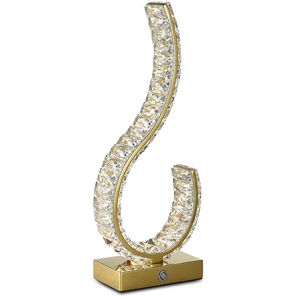 Настольная лампа хрустальная светодиодная Newport 8240 8240/T gold-13725