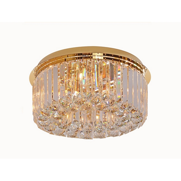 Хрустальный потолочный светильник круглый Newport 8400 8400/40 PL gold-81977