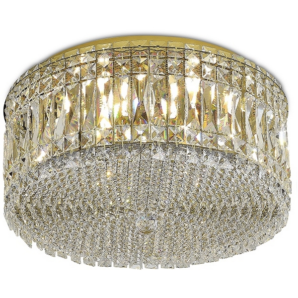 Потолочная люстра хрустальная Newport 8451 8457/PL gold-80805