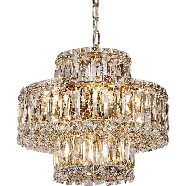 Подвесная люстра хрустальная Newport 8450 8458+3/C gold-23327