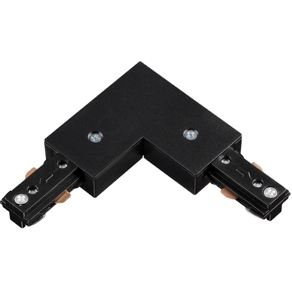 Соединитель с токопроводом L-образный для однофазного трехжильного шинопровода NT18 черный Novotech 135009-21529