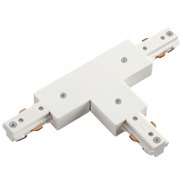Соединитель с токопроводом T-образный для однофазного трехжильного шинопровода NT18 белый Novotech 135010-79401