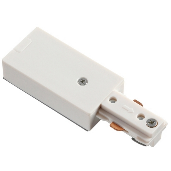Соединитель-токопровод для однофазного трехжильного шинопровода IP20 220V NT18 белый Novotech 135014-34139