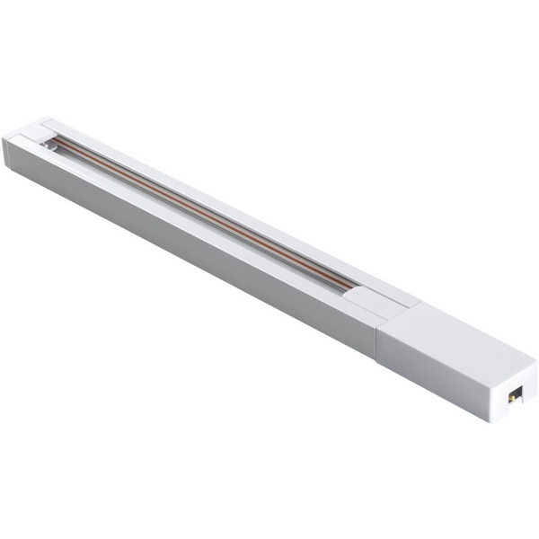 Шинопровод накладной (подвесной) однофазный двухжильный (универсальный) с токопроводом и заглушкой, 1м IP20 220V NT22 белый Novotech 135135-30261