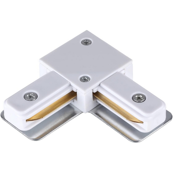 Соединитель с токопроводом для однофазного двухжильного шинопровода IP20 220V NT22 белый Novotech 135141-95124