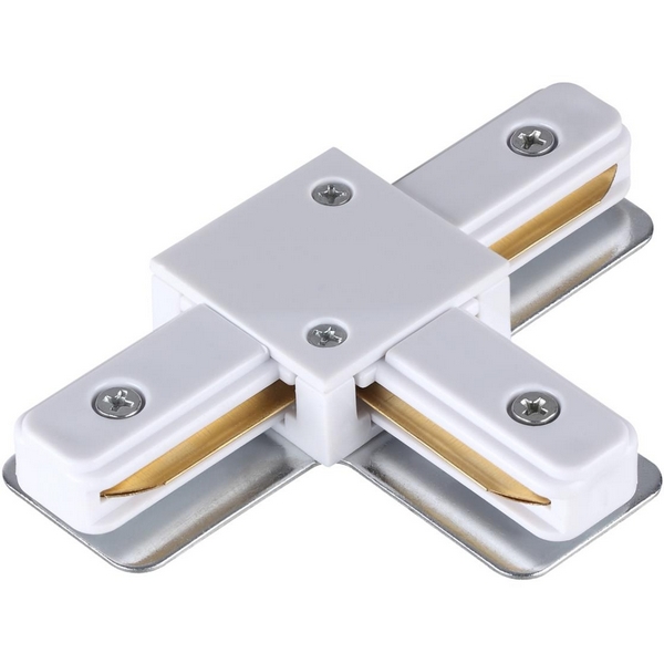 Соединитель с токопроводом для однофазного двухжильного шинопровода IP20 220V NT22 белый Novotech 135143-90989