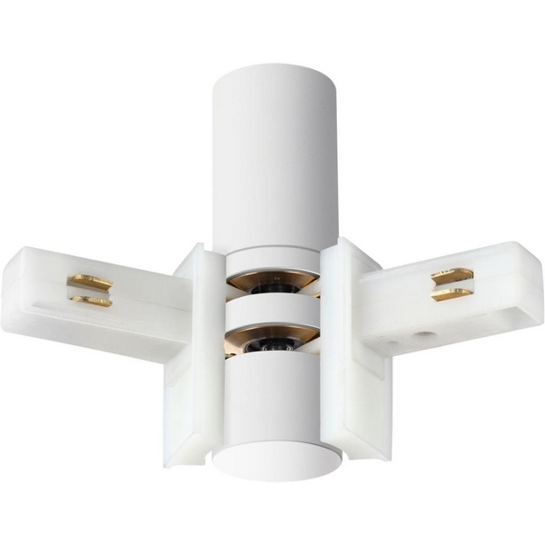 Соединитель с токопроводом гибкий угловой "L" Novotech Flum 135248-90989 белый 48V